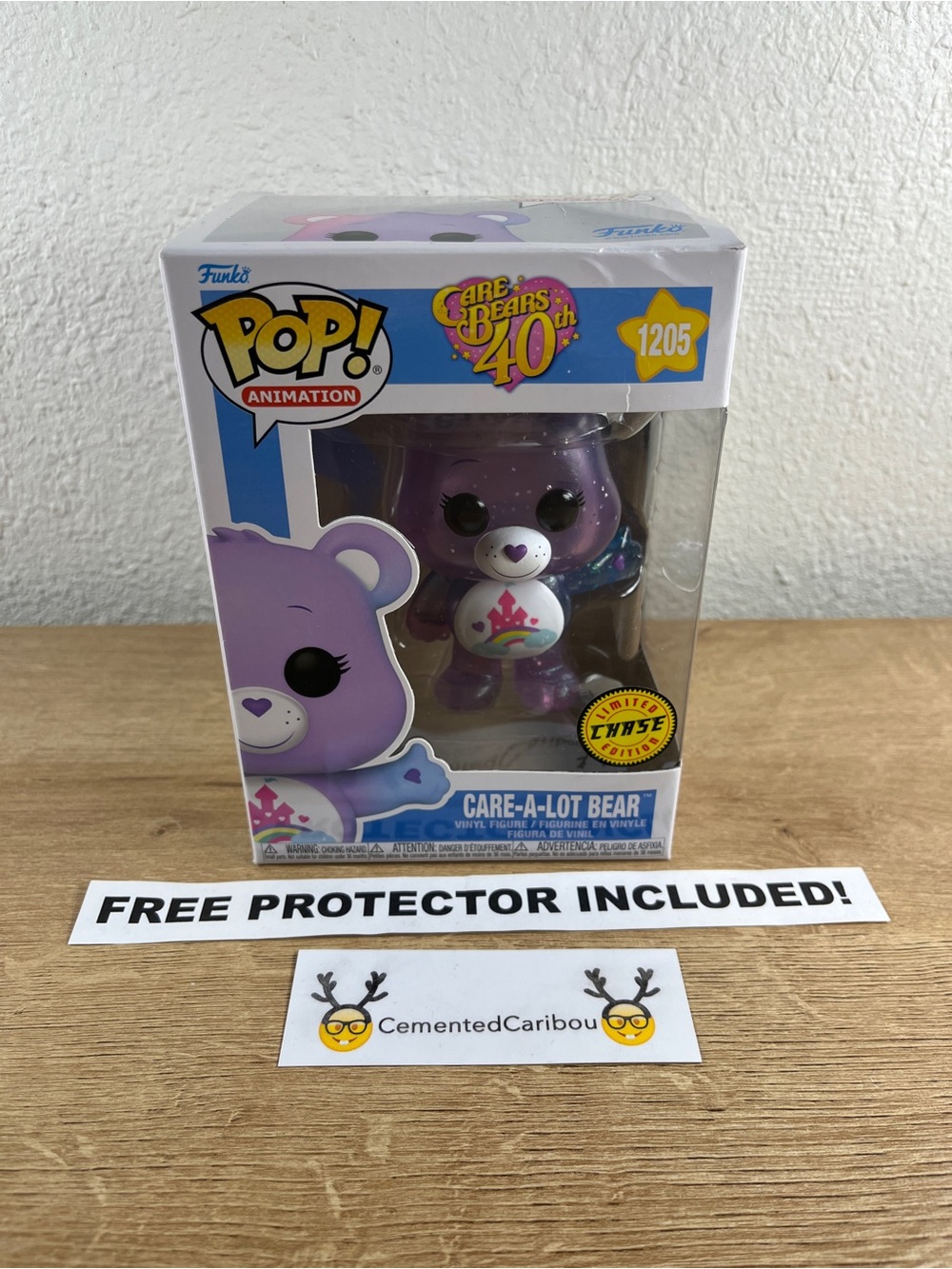 Care-A-Lot Bear Chase Funko Pop #1205 Care Bears Vaulted NOT MINT